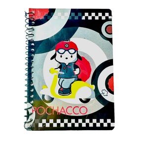 Vintage Pochacco Notepad Sanrio Small Notebook Mod Scooter Vespa Dog Y2K 2002